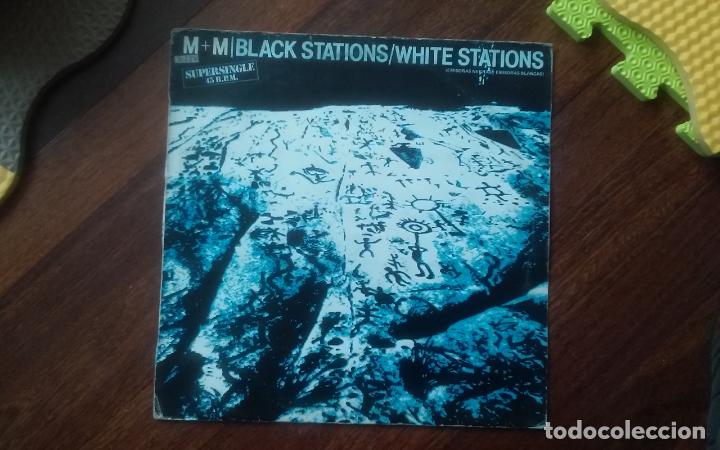Discos de vinilo: M+m -black stations/white stations.maxi espa&ntilde;a - Foto 1