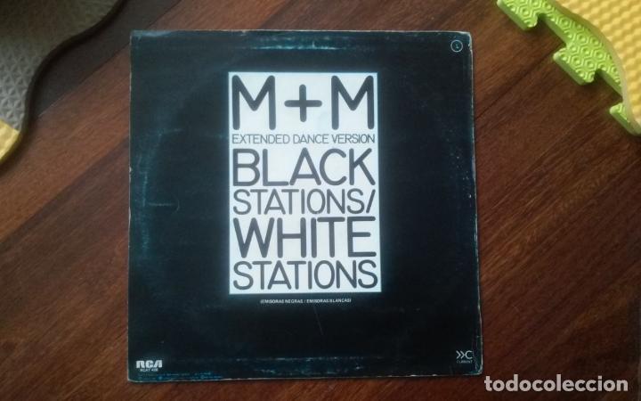 Discos de vinilo: M+m -black stations/white stations.maxi espa&ntilde;a - Foto 2