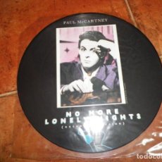 Discos de vinilo: PAUL MCCARTNEY NO MORE LONELY NIGHTS PICTURE DISC MAXI SINGLE VINILO 1984 UK THE BEATLES 3 TEMAS. Lote 154173750