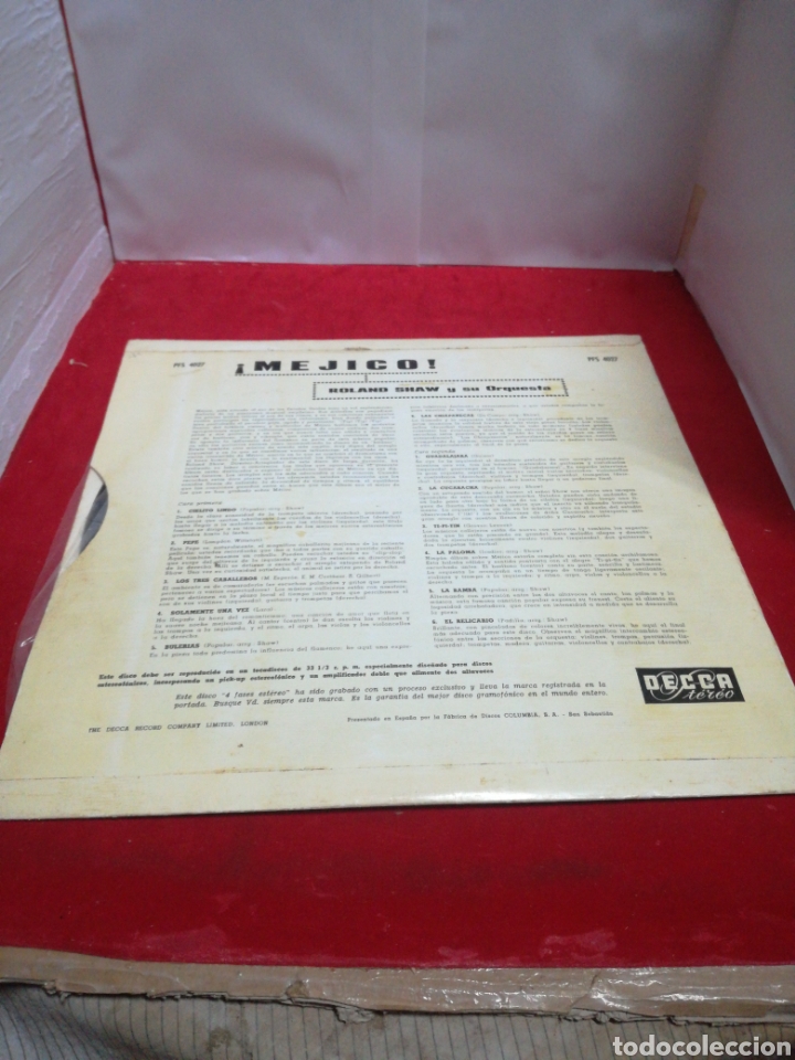 Discos de vinilo: M&eacute;xico Roland shaw y su orquesta - Foto 2