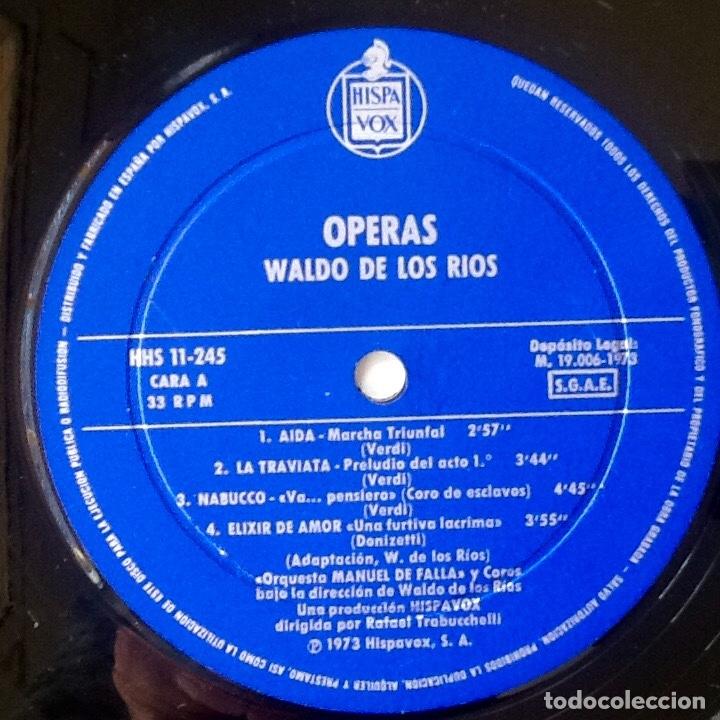 Discos de vinilo: WALDO DE LOS RIOS : OPERAS [HISPAVOX - ESP 1973] LP - Foto 4