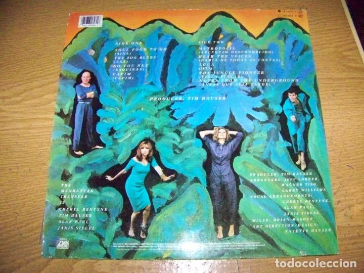 Discos de vinilo: LP THE MANHATTAN TRANSFER BRASIL SPAIN 1987 - Foto 2