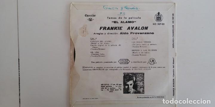 Discos de vinilo: FRANKIE AVALON-EP EL ALAMO - Foto 2