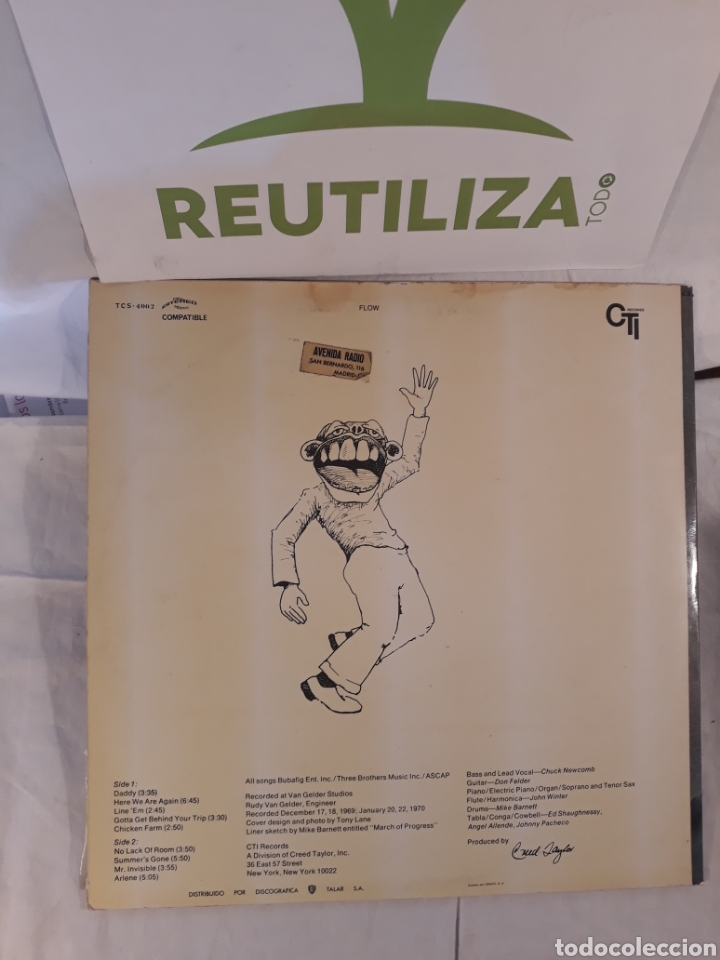 Discos de vinilo: Flow.Flow. Cti Records 1970. - Foto 2