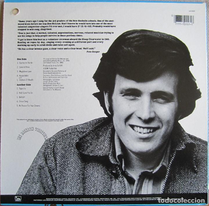 Discos de vinilo: DON McLEAN: TAPESTRY. - Foto 2