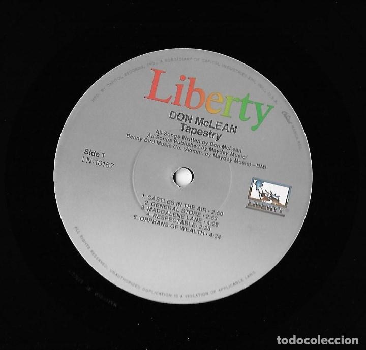 Discos de vinilo: DON McLEAN: TAPESTRY. - Foto 3
