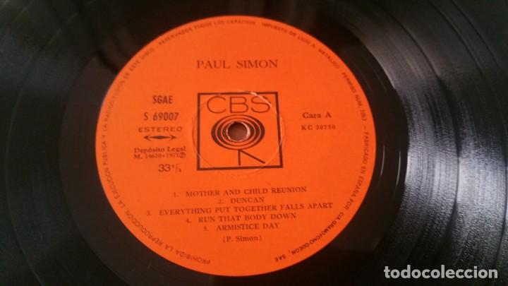 Discos de vinilo: LP PAUL SIMON ST CBS A&Ntilde;O 1971 SPAIN - Foto 4