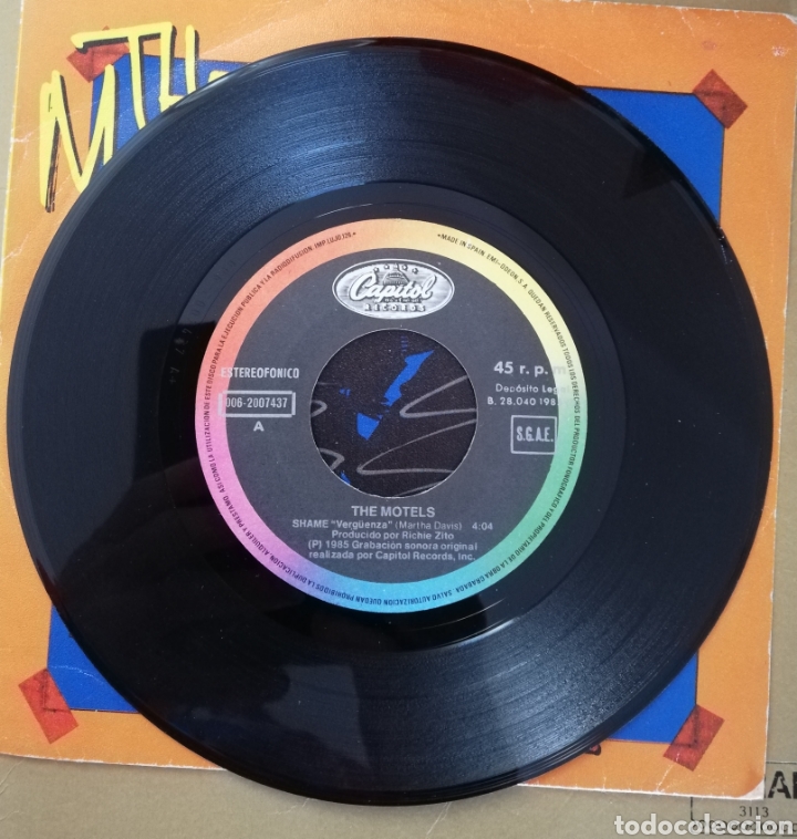 Discos de vinilo: The Motels - Shame - Foto 2
