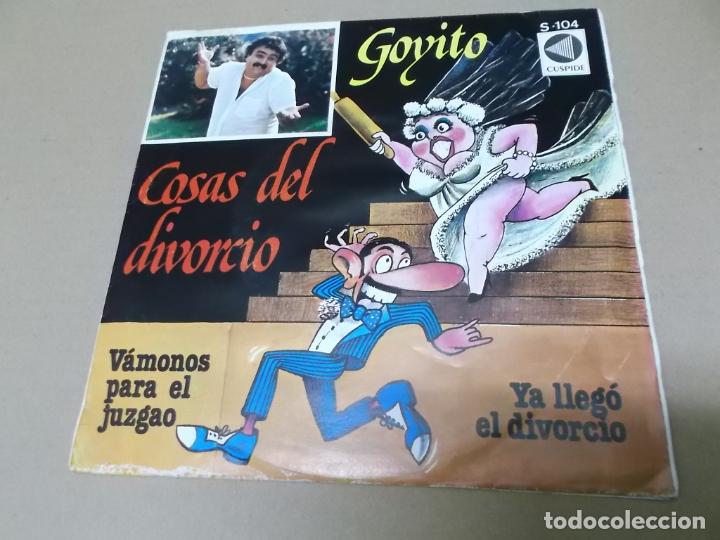 Discos de vinilo: GOYITO (SN) COSAS DEL DIVORCIO A&Ntilde;O 1981 - Foto 1