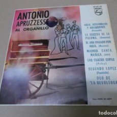Discos de vinilo: ANTONIO APRUZZESSE (EP) AGUA, AZUCARILLOS Y AGUARDIENTES AÑO 1958. Lote 154479630