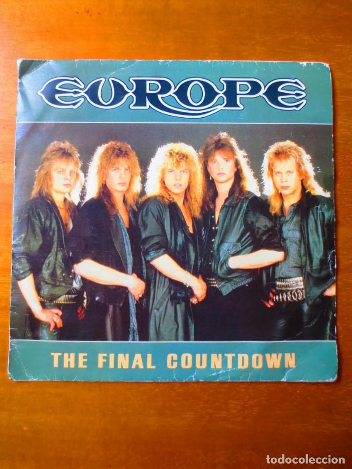 Discos de vinilo: Europe - The Final Countdown y On Broken Wings (Single) (Epic 1986) - Foto 1