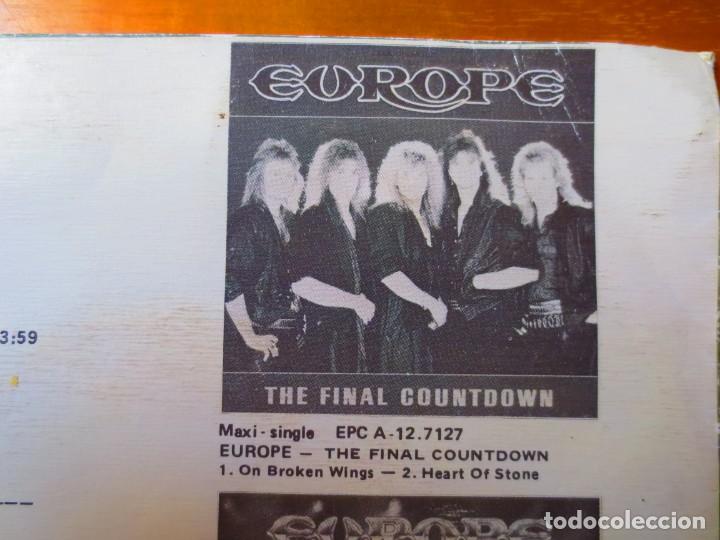 Discos de vinilo: Europe - The Final Countdown y On Broken Wings (Single) (Epic 1986) - Foto 8