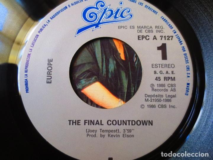Discos de vinilo: Europe - The Final Countdown y On Broken Wings (Single) (Epic 1986) - Foto 14