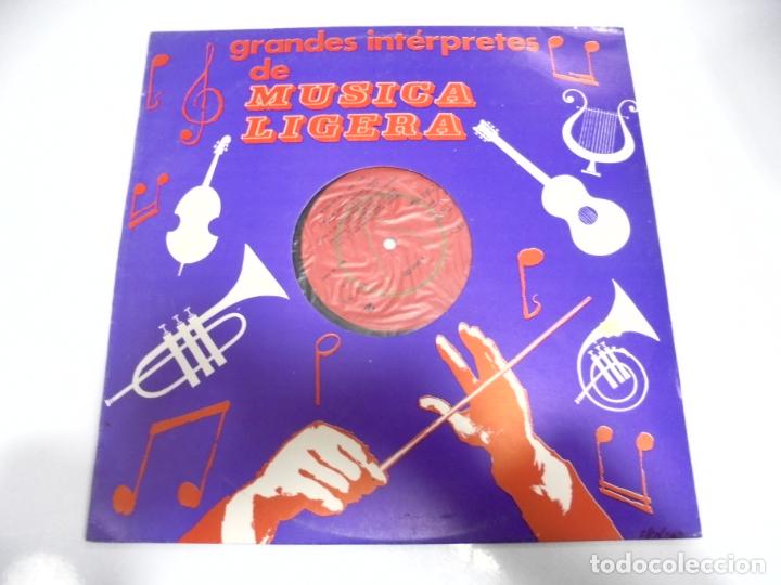 Vinyl records: LP. GRANDES INTERPRETES DE MUSICA LIGERA. EDICIONES VERGARA. 1968