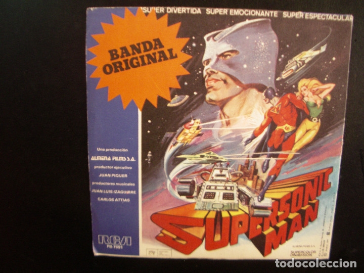 Discos de vinilo: SUPERSONIC MAN- BSO. SINGLE. - Foto 2