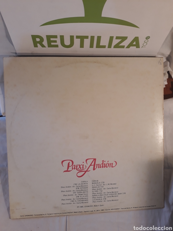 Discos de vinilo: Patxi Andion.1980. - Foto 2