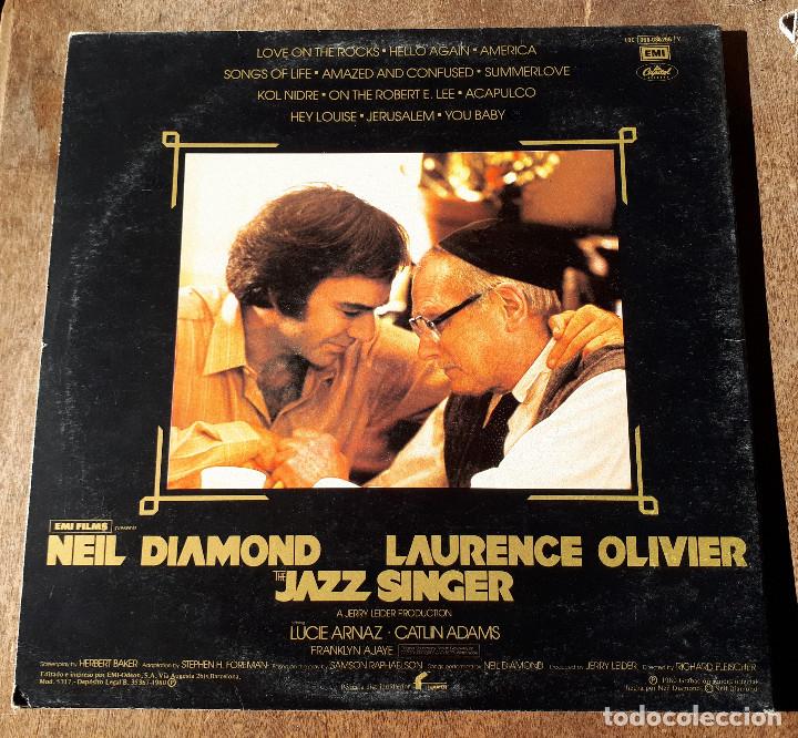 Discos de vinilo: LP Neil Diamond, the jazz singer - Foto 3