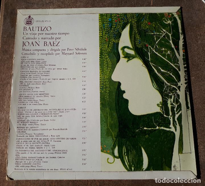 Discos de vinilo: LP Joan Baez, Bautizo - Foto 2