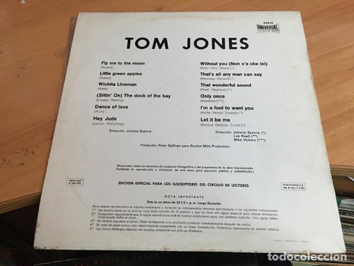 Discos de vinilo: TOM JONES LP ESPA&Ntilde;A 1970 (B-49) - Foto 3