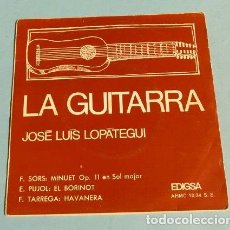 Discos de vinilo: LA GUITARRA (1971) JOSE LUIS LOPATEGUI - SORS - PUJOL - TARREGA - ED. EDIGSA