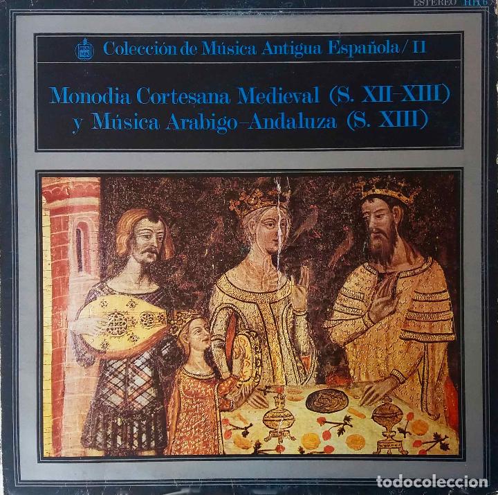 Discos de vinilo: MONODIA CORTESANA MEDIEVAL Y M&Uacute;SICA AR&Aacute;BIGO ANDALUZA. LP CON PORTADA DOBLE