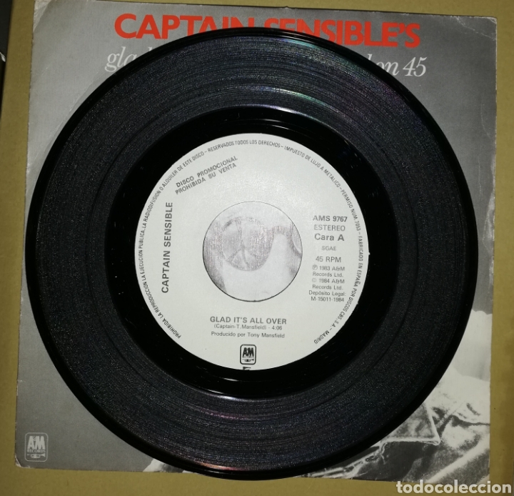 Discos de vinilo: Captain Sensibles - Glad irs all over - Foto 2