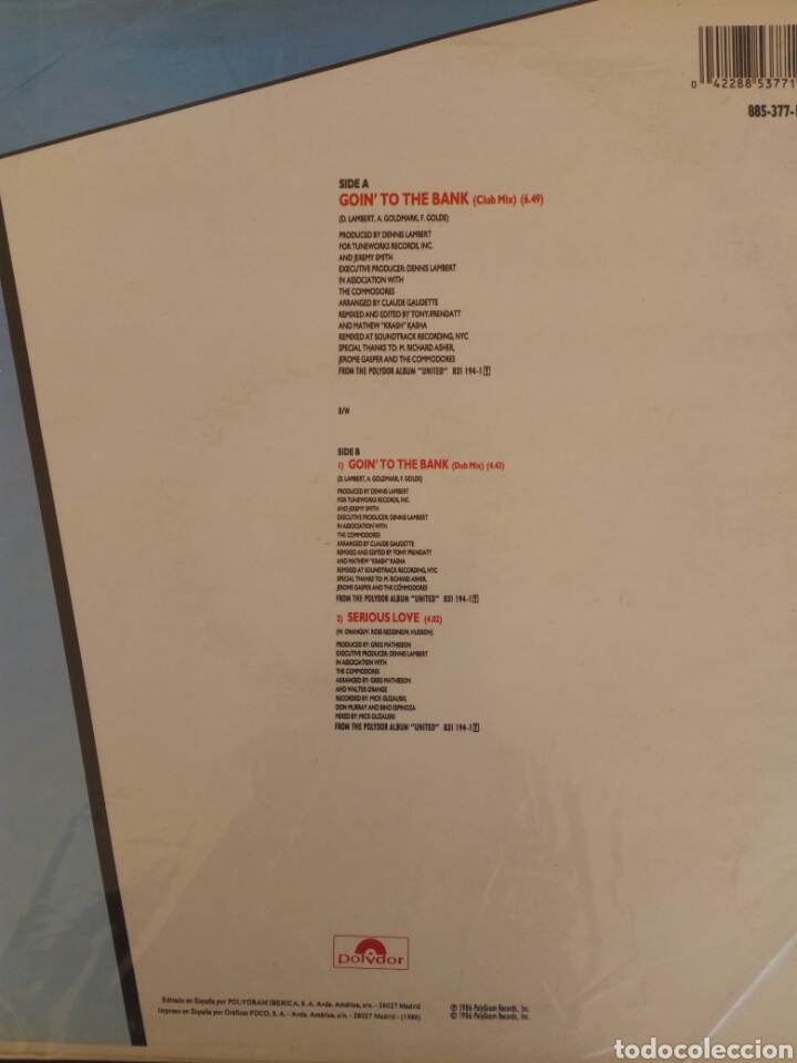 Discos de vinilo: COMMODORES - Foto 2
