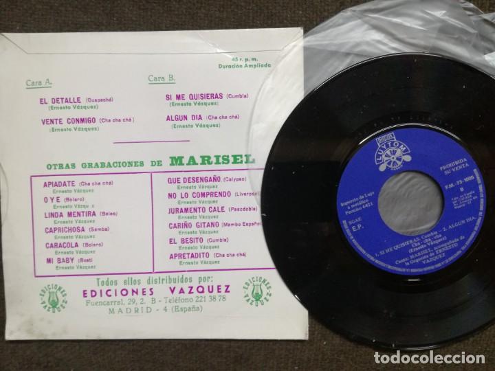 Discos de vinilo: MARISEL CANTA, EDICIONES VAZQUEZ.EL DETALLE VENTE CONMIGO - Foto 4