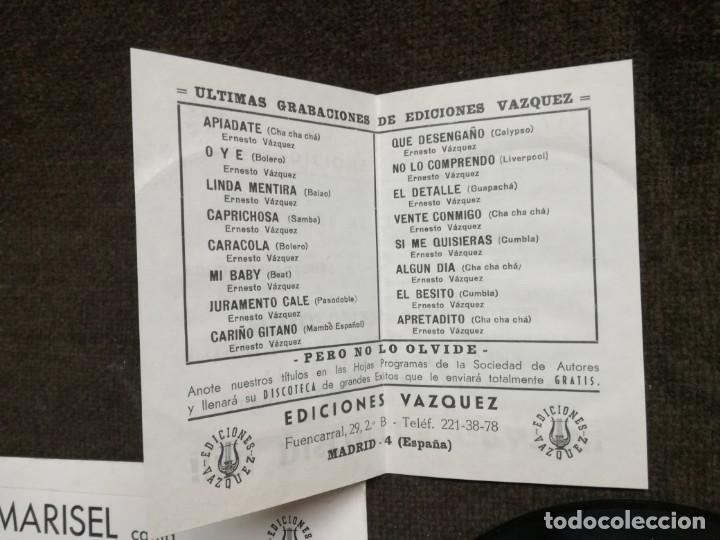 Discos de vinilo: VUELVE MARISEL CANTANDO, EDICIONES VAZQUEZ - Foto 4