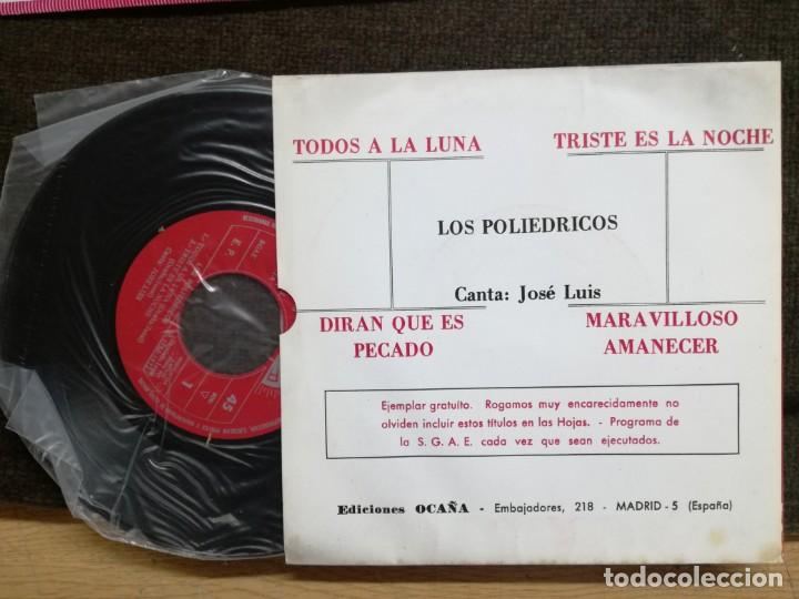 Discos de vinilo: LOS POLIEDRICOS .TODOS A LA LUNA. - Foto 2