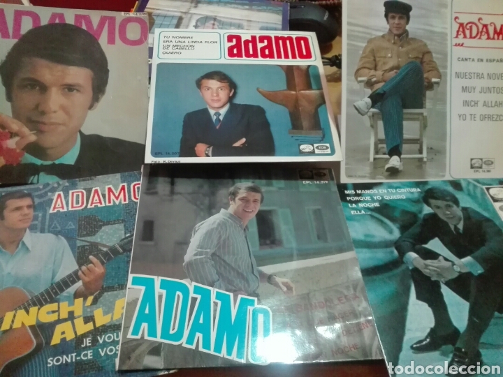 Discos de vinilo: Lote 6 discos vinilo ADAMO - Foto 1