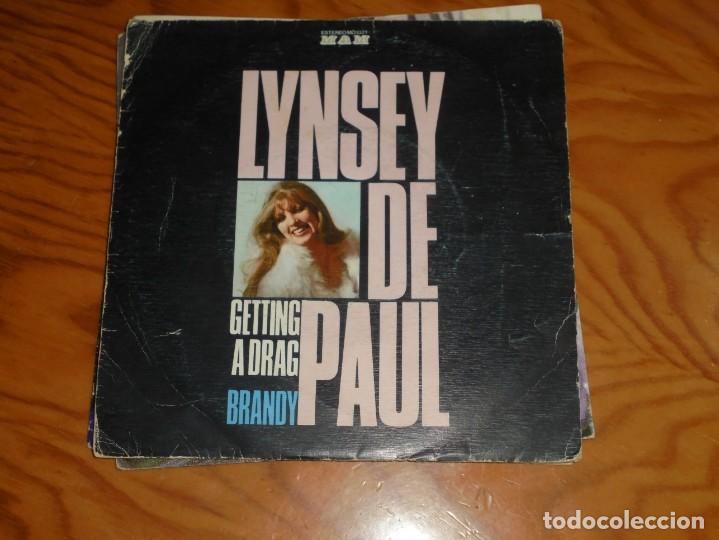 Discos de vinilo: LYNSEY DE PAUL. GETTING A DRAG / BRANDY. MAM, 1973.  IMPECABLE (#) - Foto 1