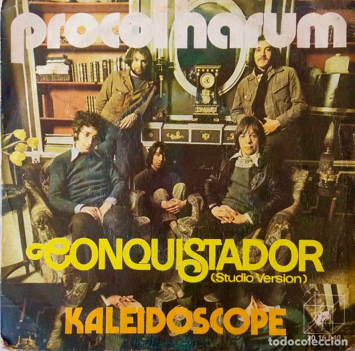 Discos de vinilo: PROCOL HARUM, CONQUISTADOR STUDIO VERSION. SINGLE ESPA&Ntilde;A - Foto 1