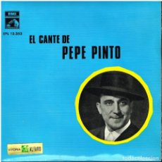 Discos de vinilo: PEPE PINTO - EL CORAZON DE PENA TENGO TRASPASAO SIENTE TU MIS PENAS +3 - EP 1959