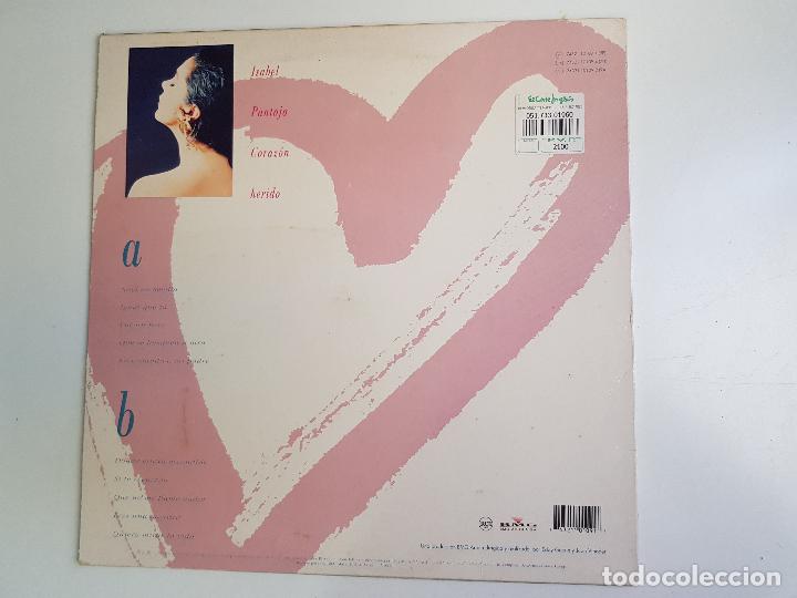Discos de vinilo: Isabel Pantoja - Coraz&oacute;n Herido (VINILO) - Foto 2