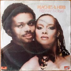 Discos de vinilo: PEACHES & HERB : FREEWAY [POLYDOR - ESP 1981] 7'. Lote 155272450