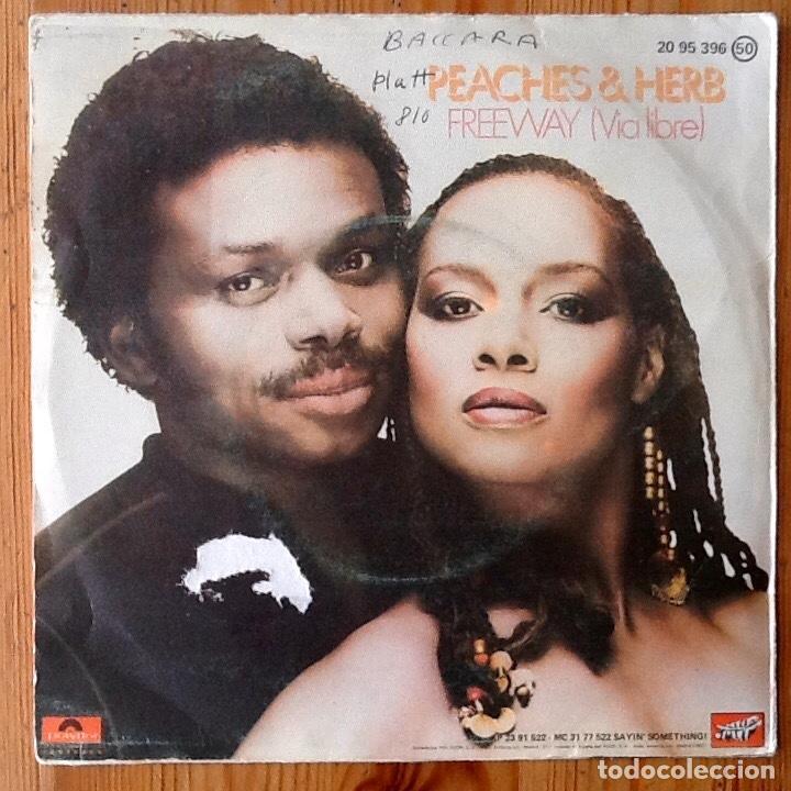 Discos de vinilo: PEACHES & HERB : FREEWAY [POLYDOR - ESP 1981] 7 - Foto 2