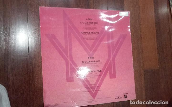 Discos de vinilo: The real Milli Vanilli-too late(true love).maxi - Foto 2