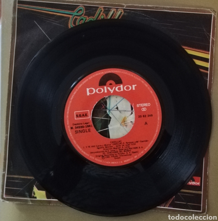 Discos de vinilo: Cadillac - Y te vas - Foto 2