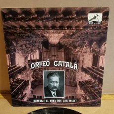 Discos de vinilo: ORFEÓ CATALÀ / HOMENAJE AL MTRO. DON LUIS MILLET / EP-LA VOZ DE SU AMO-1959 / MBC. ***/***. Lote 155387426