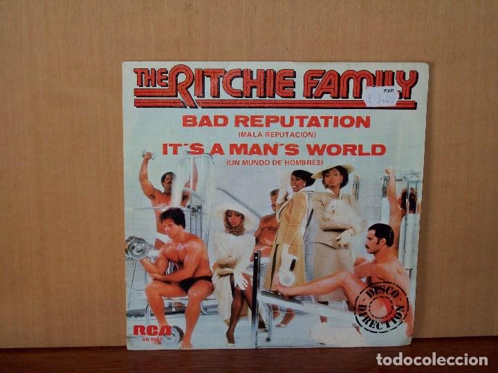 Discos de vinilo: THE  RITCHIE  FAMILY  -   BAD  REPUTATION  -   SINGLE - Foto 1
