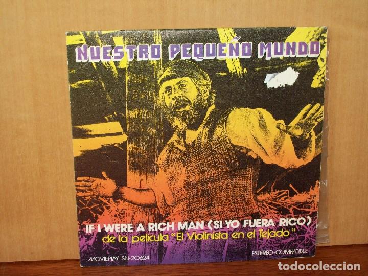 Disques de vinyle: NUESTRO  PEQUE&Ntilde;O  MUNDO  -  EL  VIOLINISTA  EN EL  TEJADO  -  SINGLE