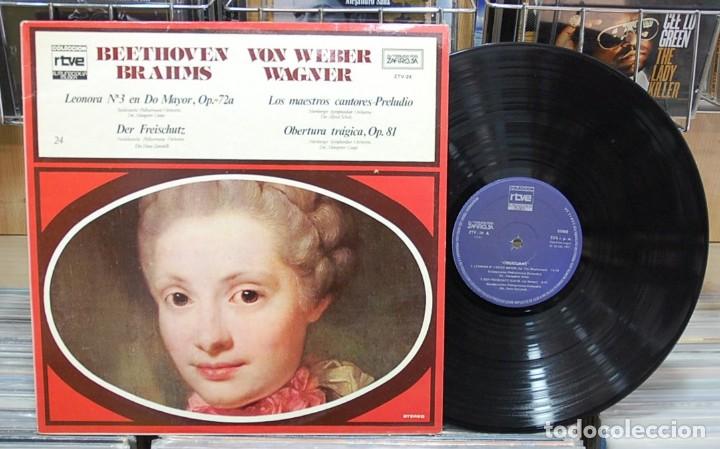 Discos de vinilo: LMV - Beethoven / Brahms / von Weber / Wagner. LP - Foto 1