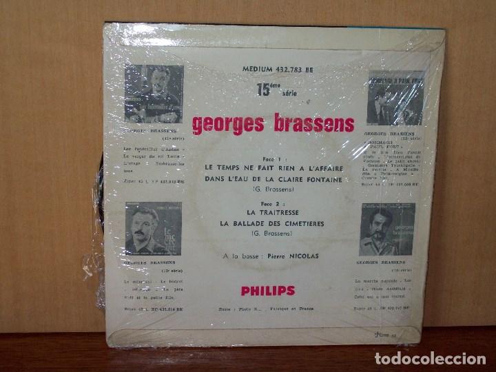 Discos de vinilo: GEORGES  BRASSENS  -    EP  4   CANCIONES - Foto 2