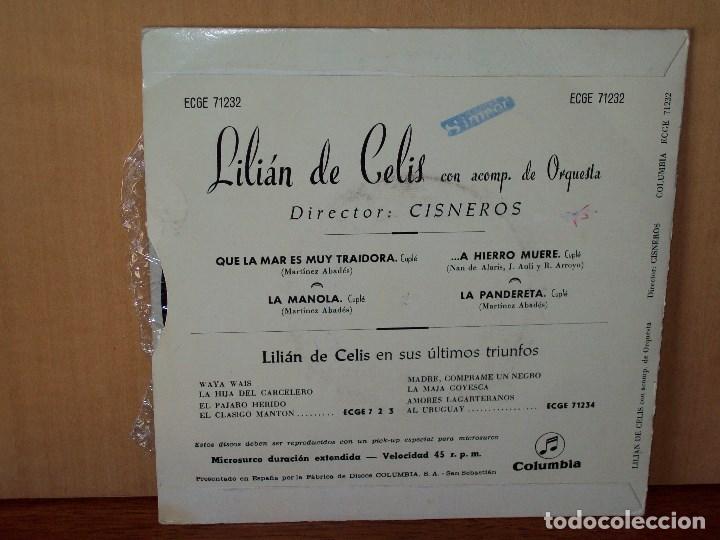 Discos de vinilo: LILIAN  DE  CELIS  -  EP  4  CANCIONES - Foto 2