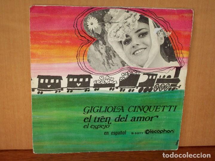 Dischi in vinile: CIGLIOLA   CINQUETTI  -   EL  TREN  DEL  AMOR  -   EL  ESPEJO   -  SINGLE