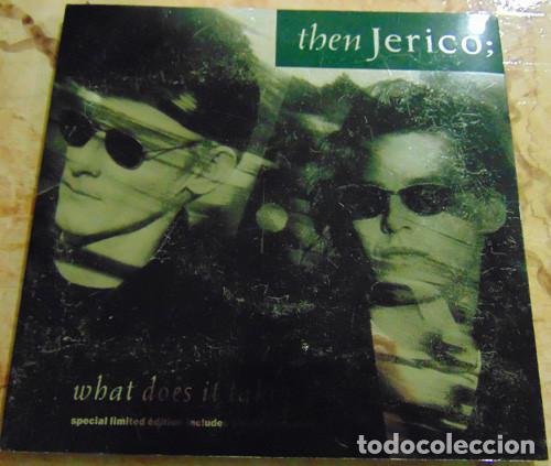 Discos de vinilo: Then Jerico &ndash; What Does It Take? - SINGLE EDICION LIMITADA - Foto 2