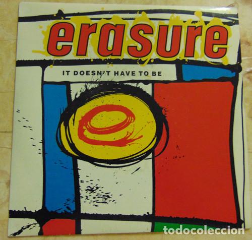 Discos de vinilo: Erasure &ndash; It Doesnt Have To Be - SINGLE PROMO - Foto 1