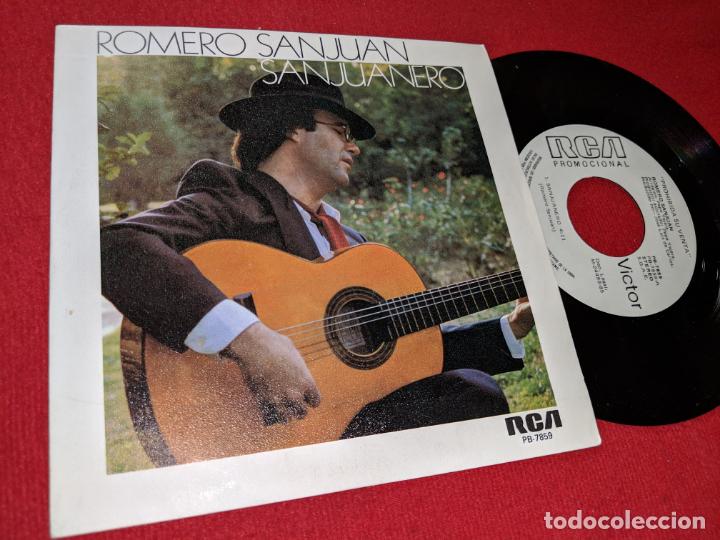 Discos de vinil: ROMERO SANJUAN SAN JUANERO/MUJER 7'' SINGLE 1985 RCA PROMO