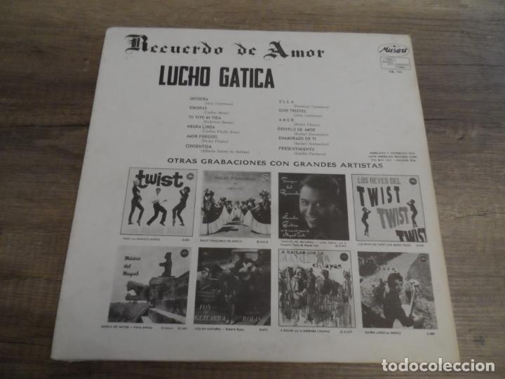 Discos de vinilo: LUCHO GATICA - RECUERDO DE AMOR - Foto 2